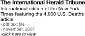 The International Herald Tribune