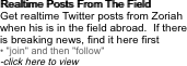 Realtime Posts From The Field